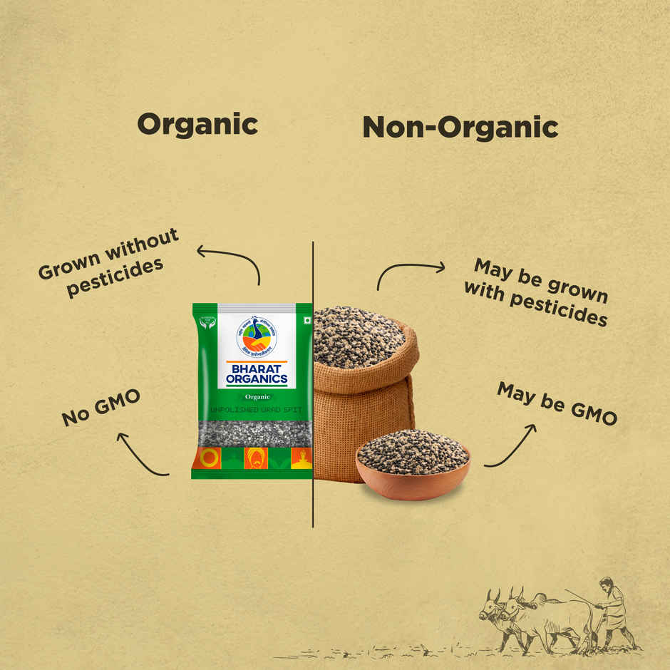 Bharat Organic Unpolished Urad Split