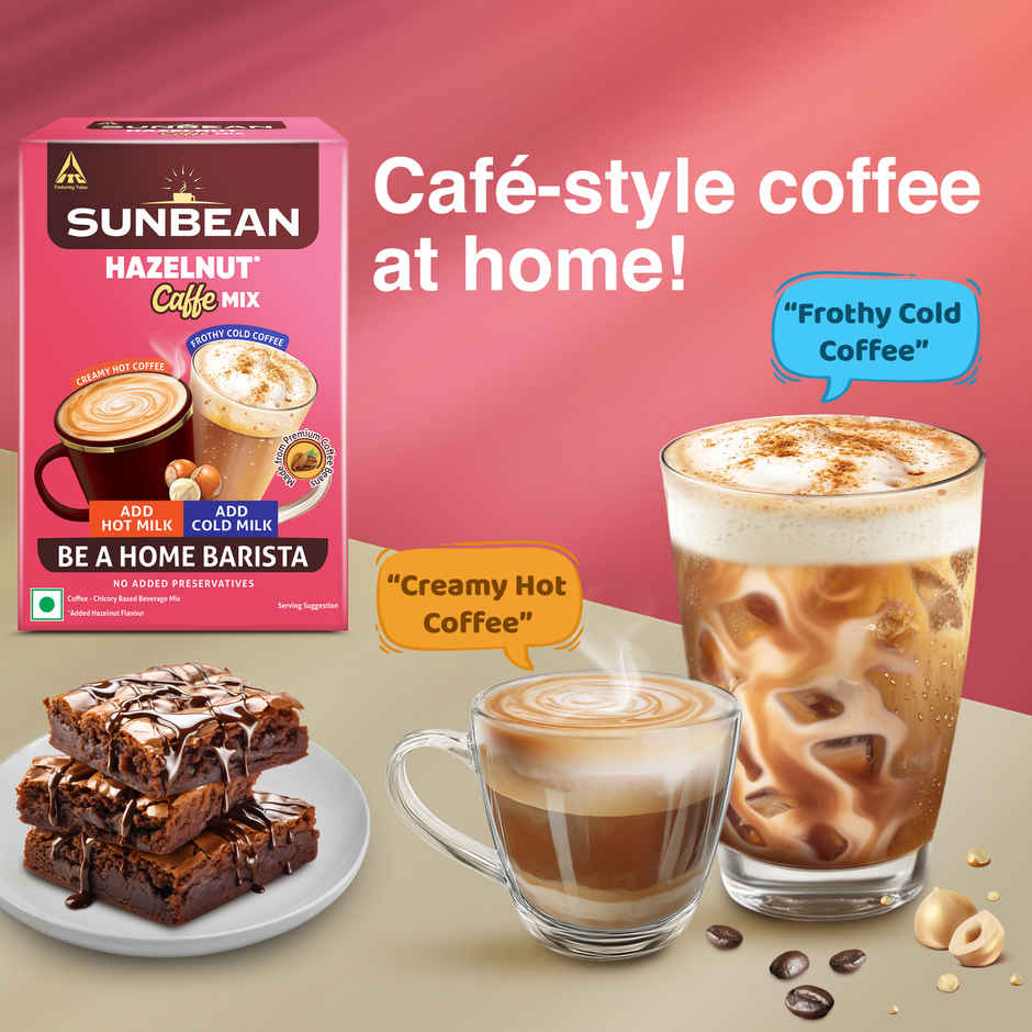 Sunbean Hazelnut Coffee Mix - Effortless Dalgona Experience (Add Milk)