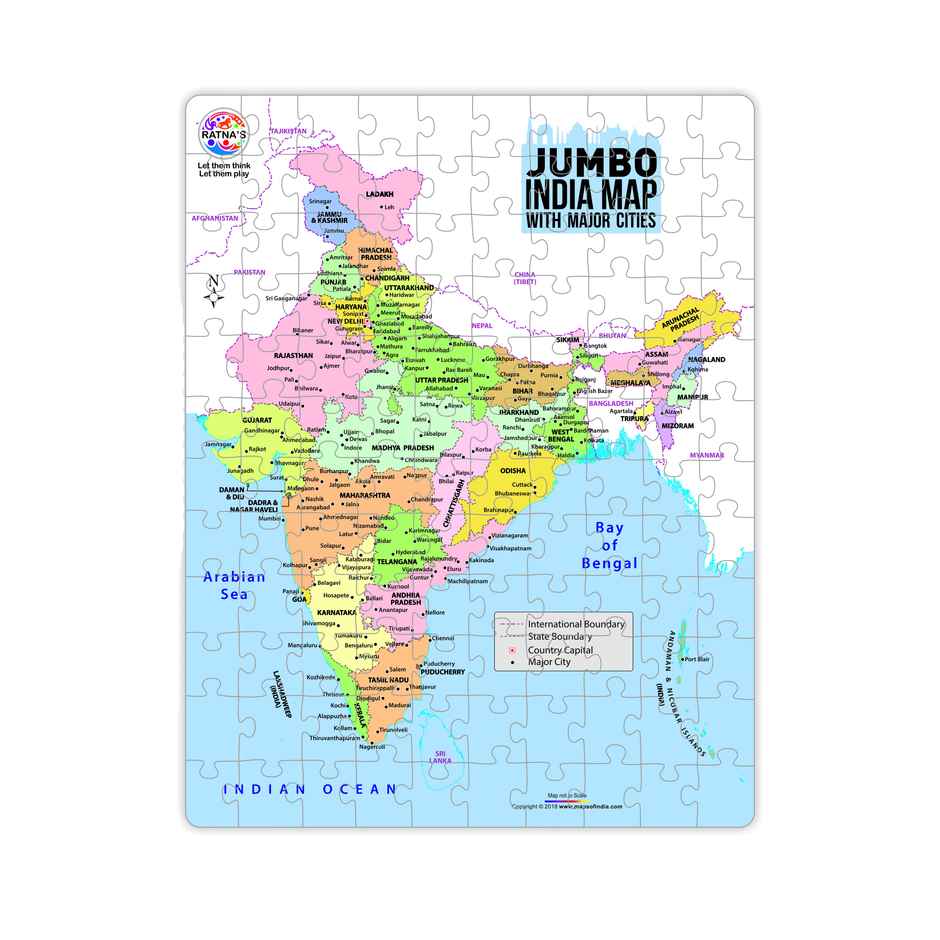 Ratna's Jumbo India Map Jigsaw