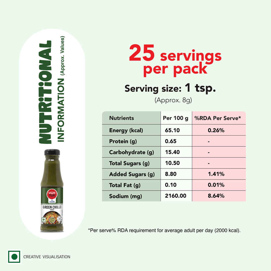 Wok Tok by Veeba Green Chilli Sauce