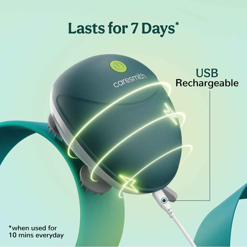 Caresmith Revive Scalp Massager: 96 Kneading Points Hair Growth and Relaxation in a Green Design