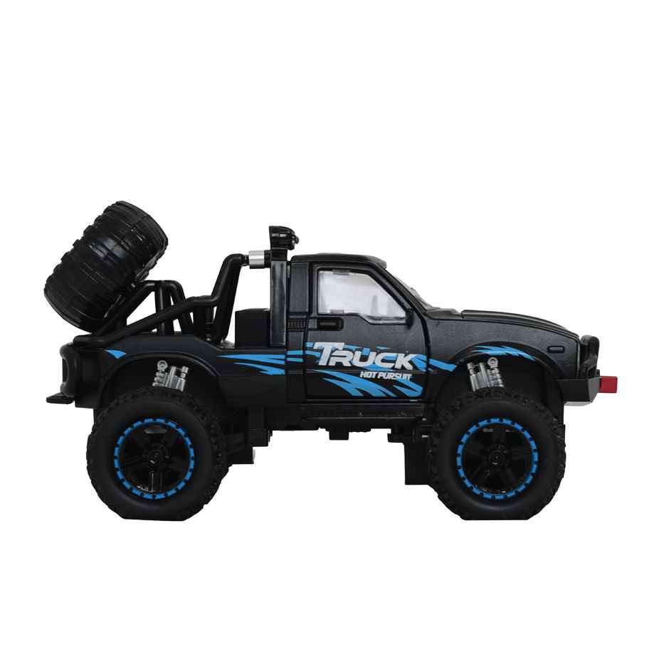 Tak Tak Toys 1:24 Die Cast Off Road Monster Car with Metal Body Openable Doors Black