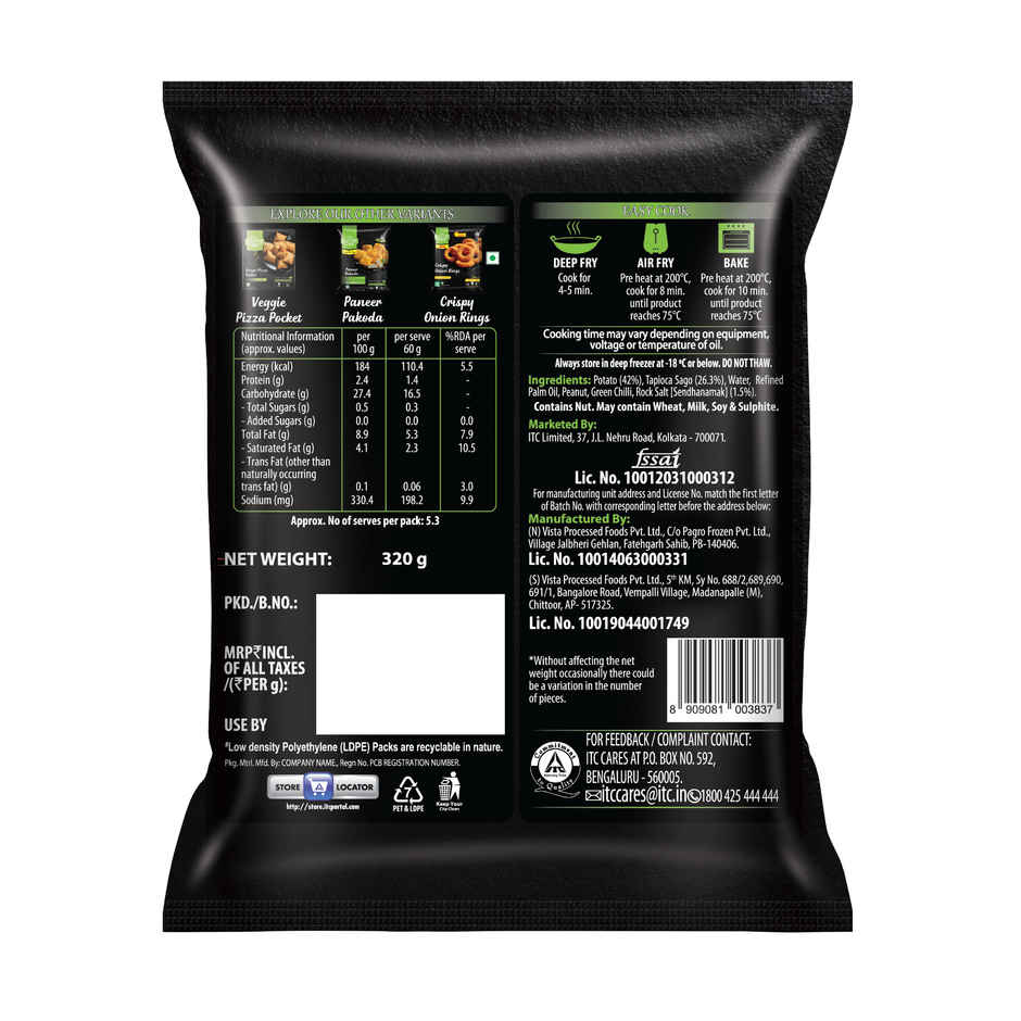 ITC Master Chef Sabudana Tikki | No Onion | No Garlic | 8 pieces