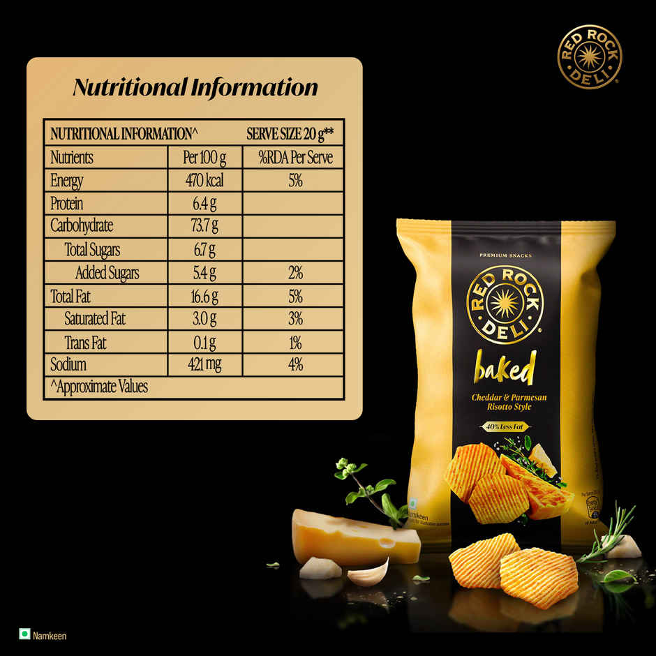 Red Rock Deli Baked Chips Risotto | 40% Less Fat Snacks