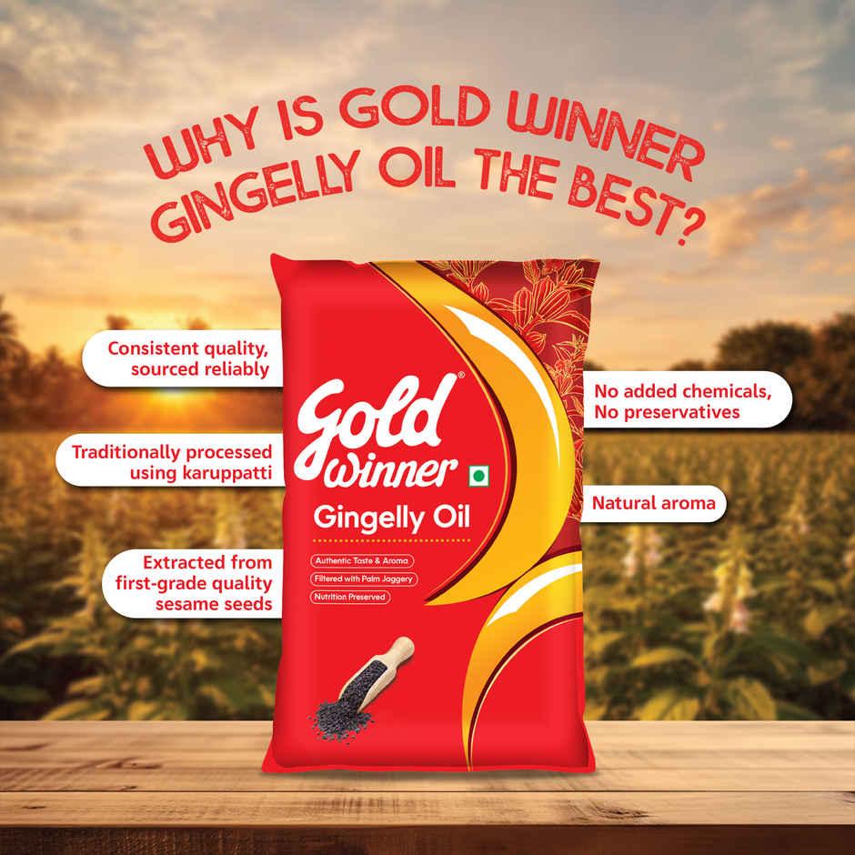 Gold Winner Advanced Gingelly Oil | Pillow Pouch