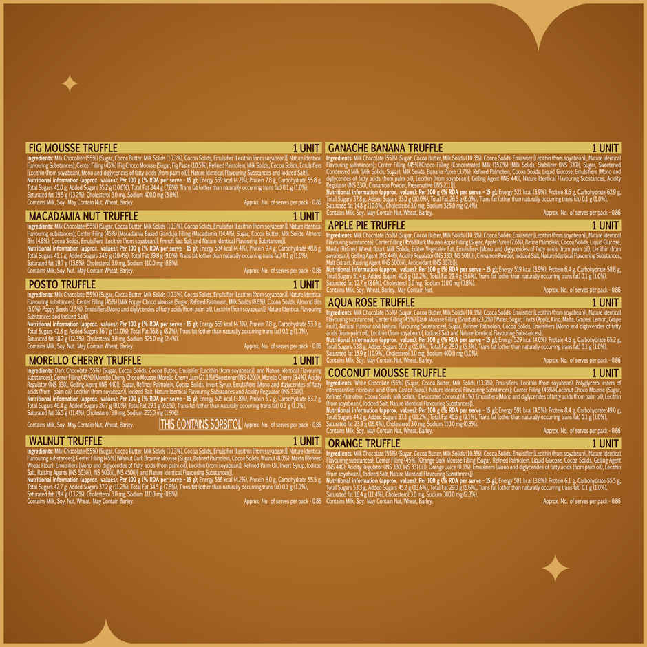 Fabelle One Earth 10 Nation Inspired Exquisite Truffles