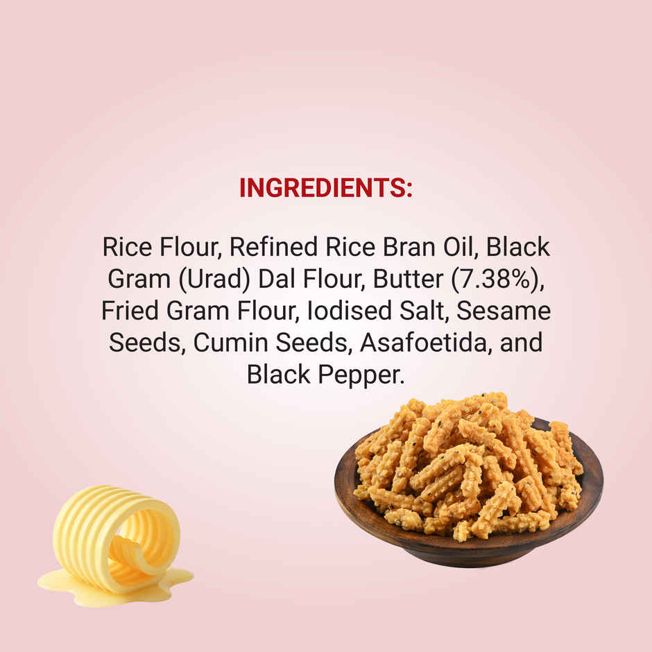 Adukale Benne Murukku | Crispy Savory Snack