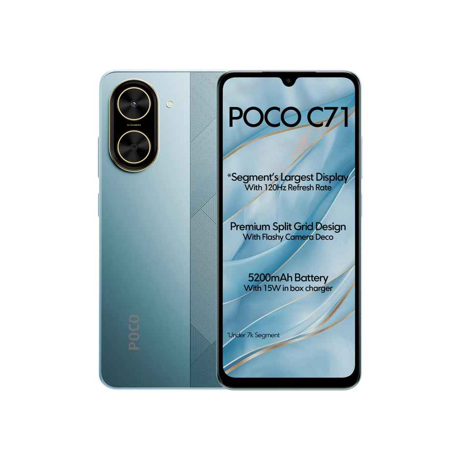 POCO C71 4GB RAM 64GB Storage | Cool Blue