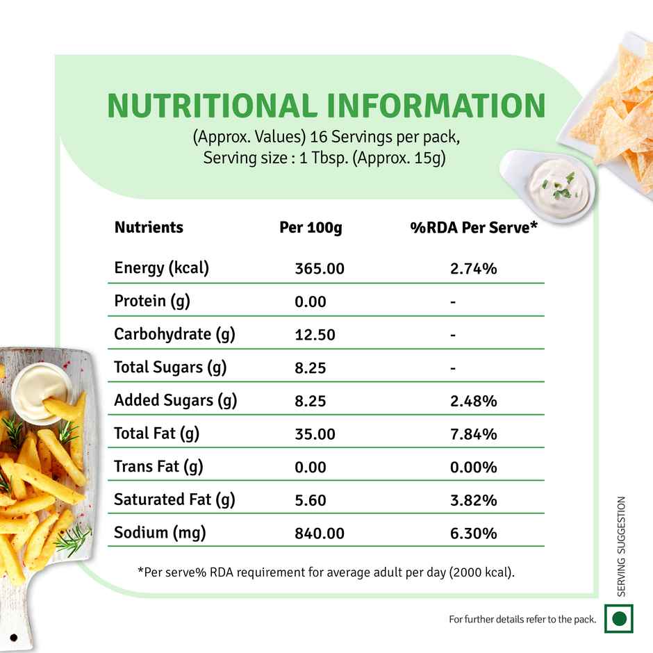 Veeba Tandoori Mayonnaise (250g) & Veeba Veg Mayonnaise Eggless (250g) Combo