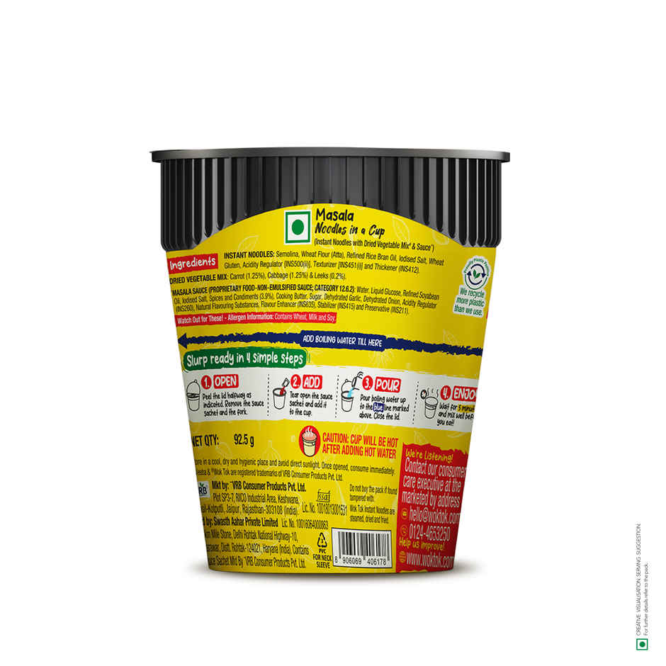 Wok Tok by Veeba Masala Noodles in a Cup