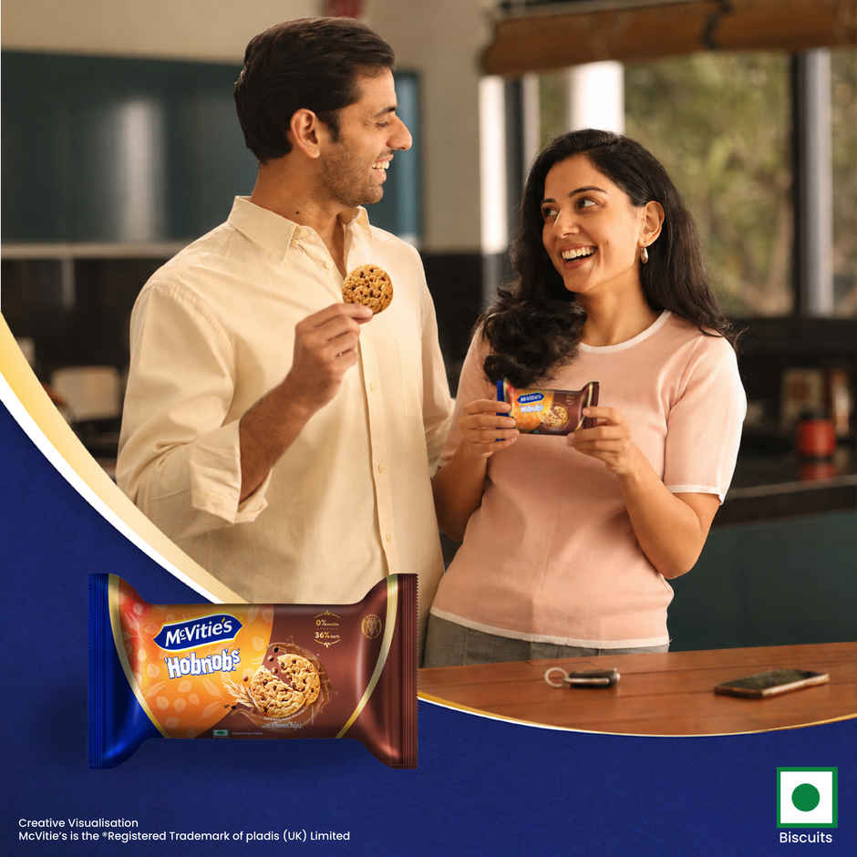 McVitie's Hobnobs Oats Chocochip Cookies | 0% maida & 36% Oats