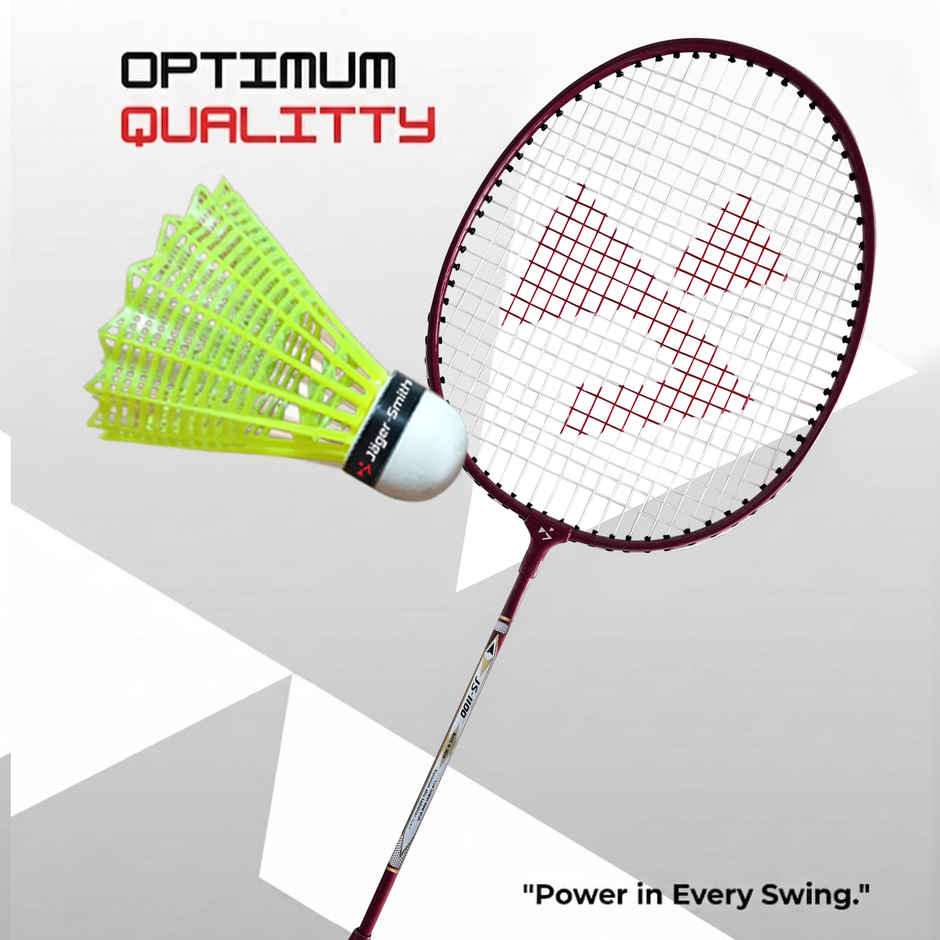 Jager Smith JS1100 Aluminium Badminton Racquet | Maroon