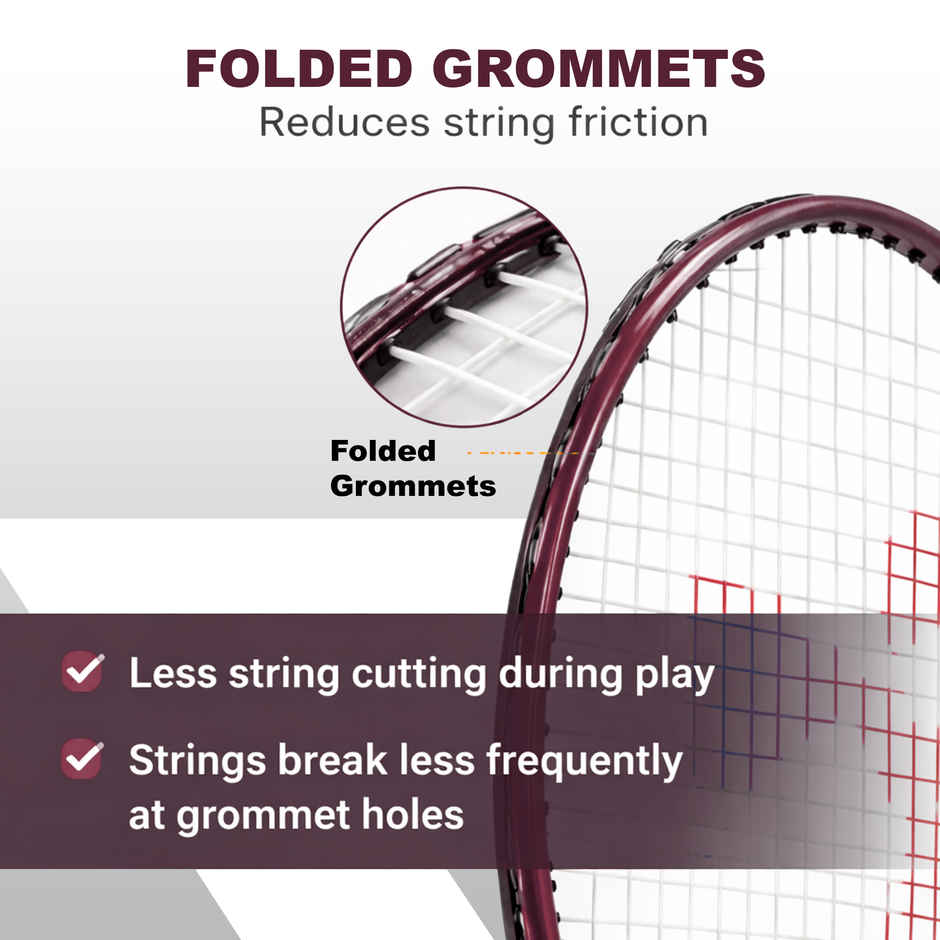 Jager Smith JS1100 Aluminium Badminton Racquet | Maroon
