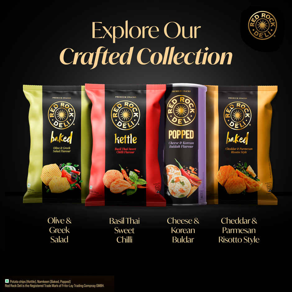 Red Rock Deli Baked Chips Greek Salad | 40% Less Fat Snacks Combo