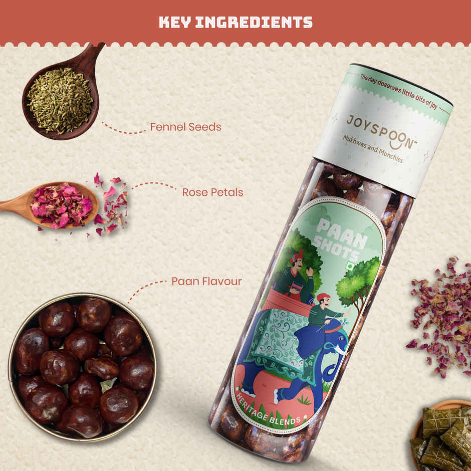Joyspoon Assorted Box Mukhwas (40g) & Joyspoon Paan Shots (150g) & Joyspoon Calcutta Paan Mukhwas (100g) Combo