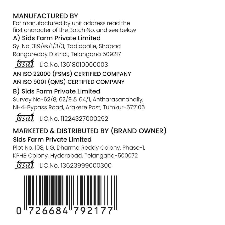 Sid's Farm Tested High Protein Toned Milk - No Antibiotics | No Hormones | No Preservatives