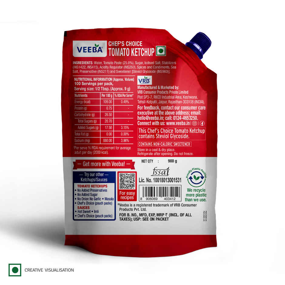 Veeba Tomato Ketchup - Chef's Special