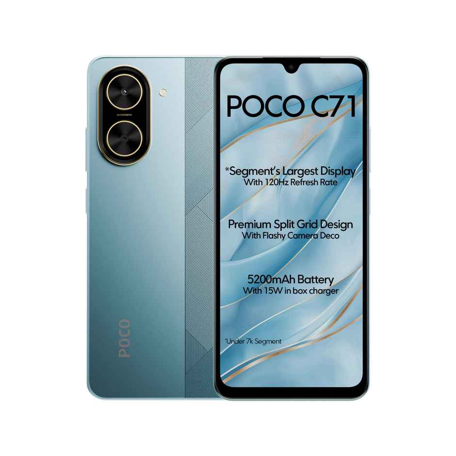 POCO C71 6GB RAM 128GB Storage | Cool Blue