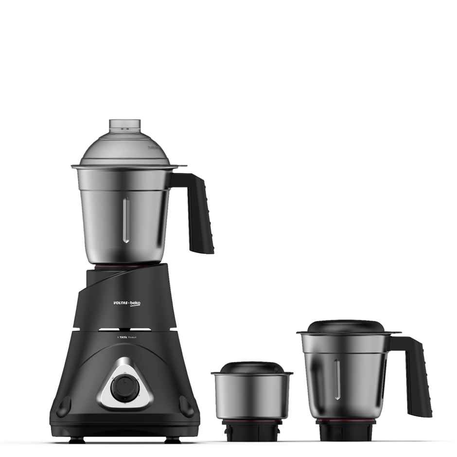 Voltas Beko A Tata Product Mixer Grinder With Grindx Technology G7503Hp-Bl | 750 W | 3 Jar - Black