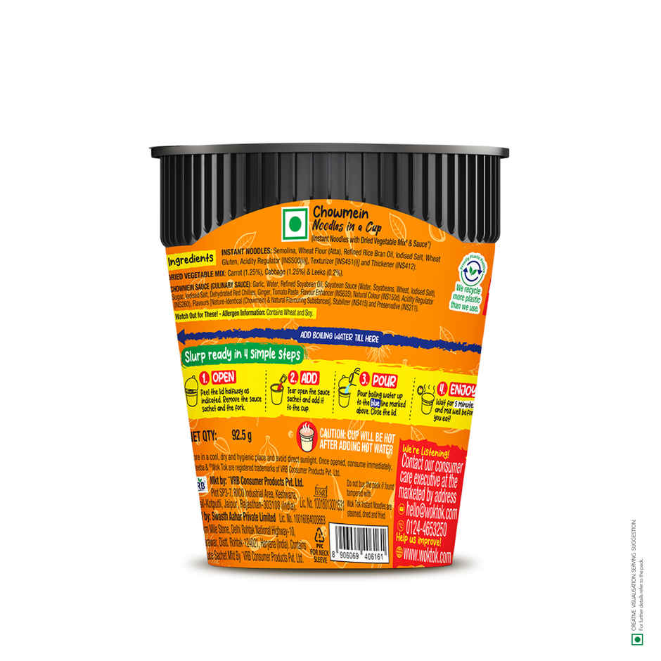 Wok Tok by Veeba Chowmein Noodles in a Cup