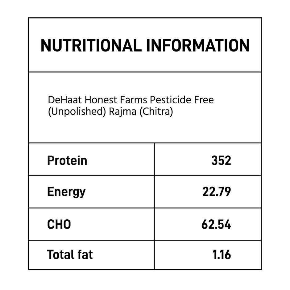 DeHaat HF Unpolished Rajma Chitra | Pesticide Free