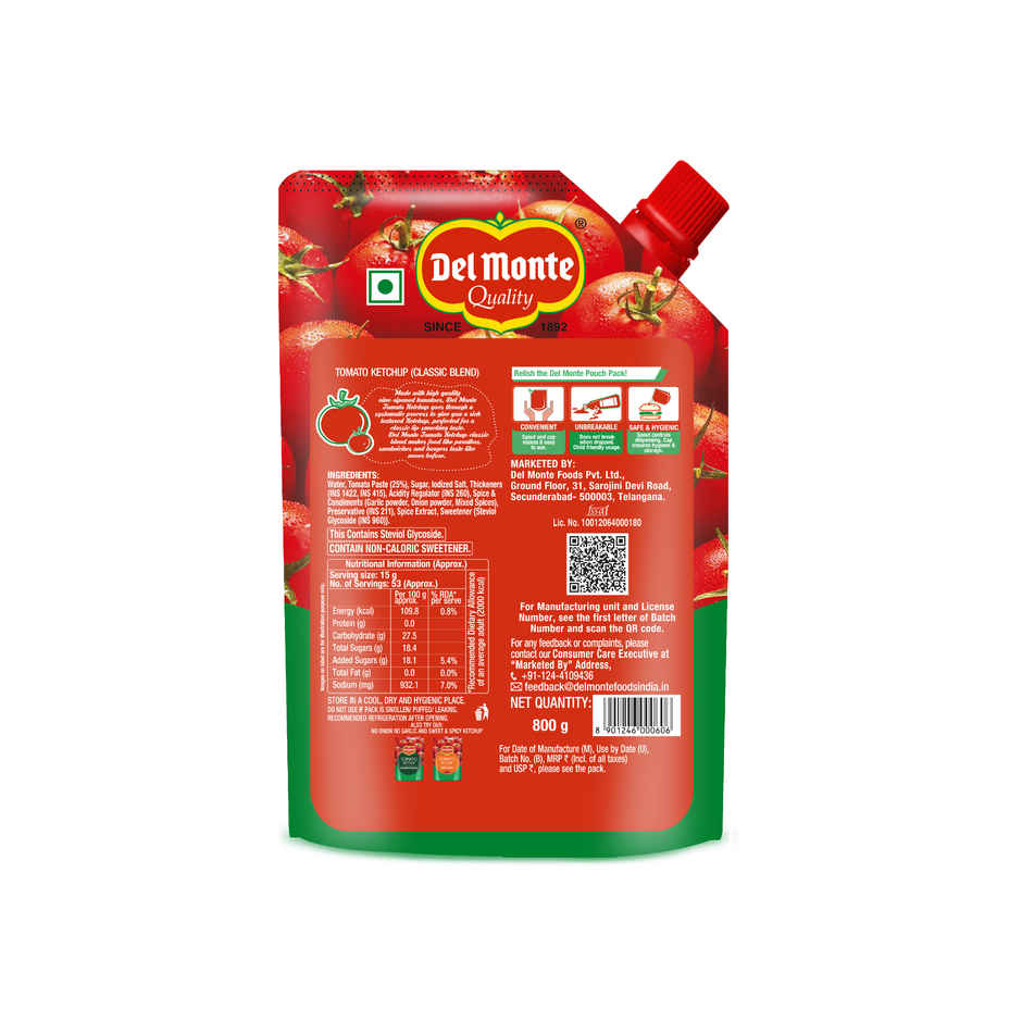 Del Monte Tomato ketchup | Sauce and Spread | Tomato Sauce
