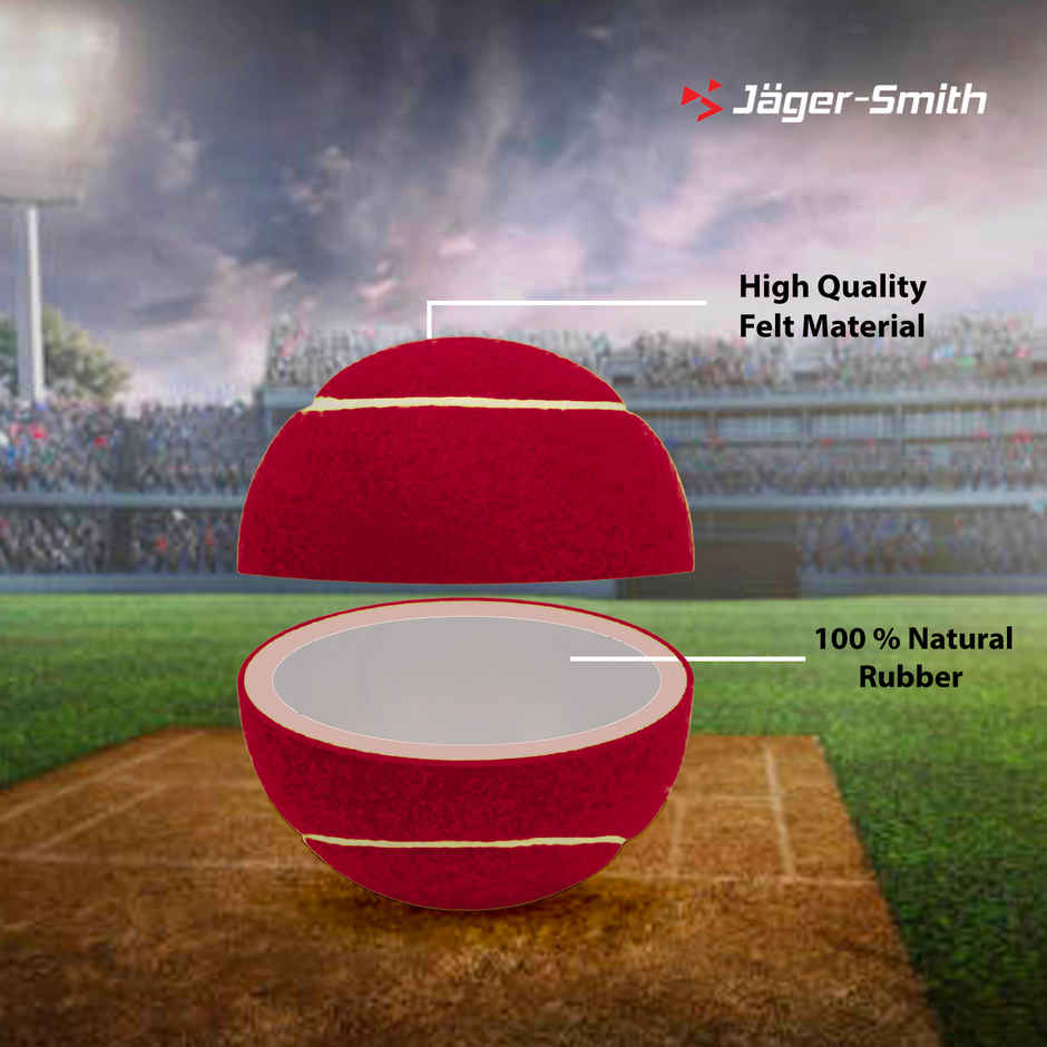 Jager Smith Cricket Tennis Ball | Red