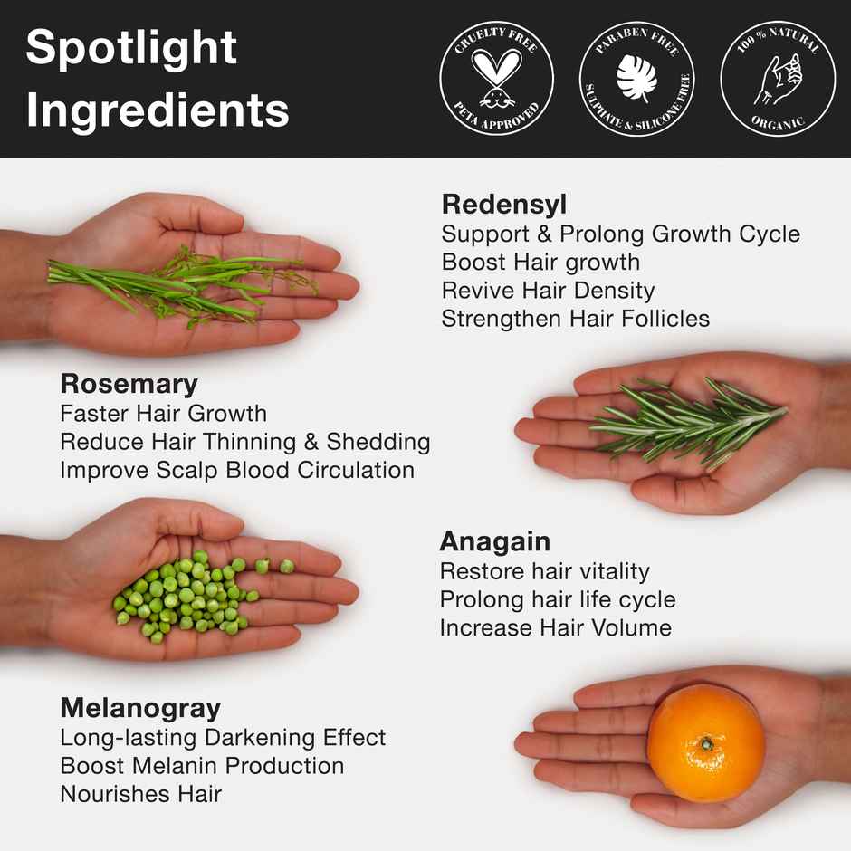 Soulflower Rosemary Redensyl Hair Growth Serum