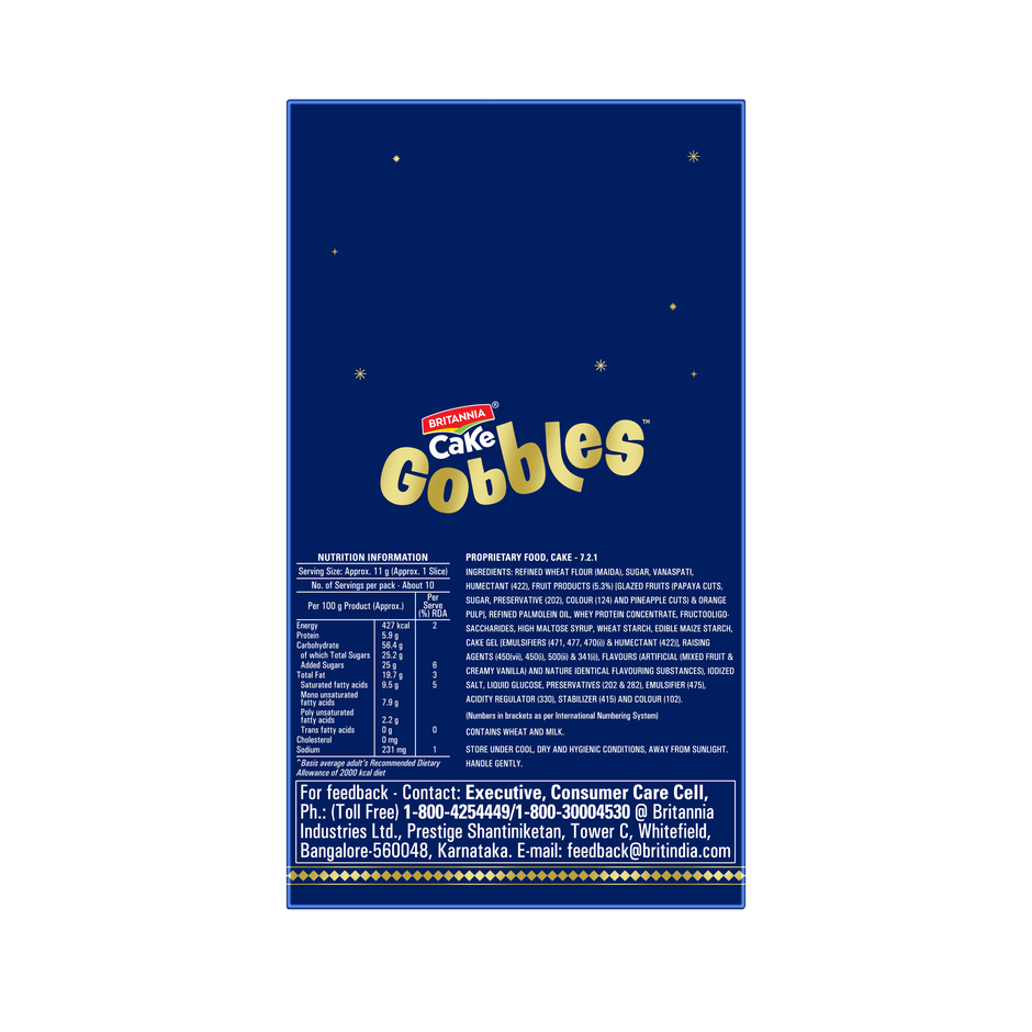 Britannia Gobbles Veg Fruity Fun | Rakhi Pack