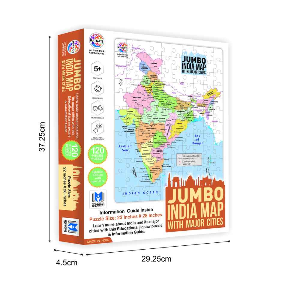 Ratna's Jumbo India Map Jigsaw