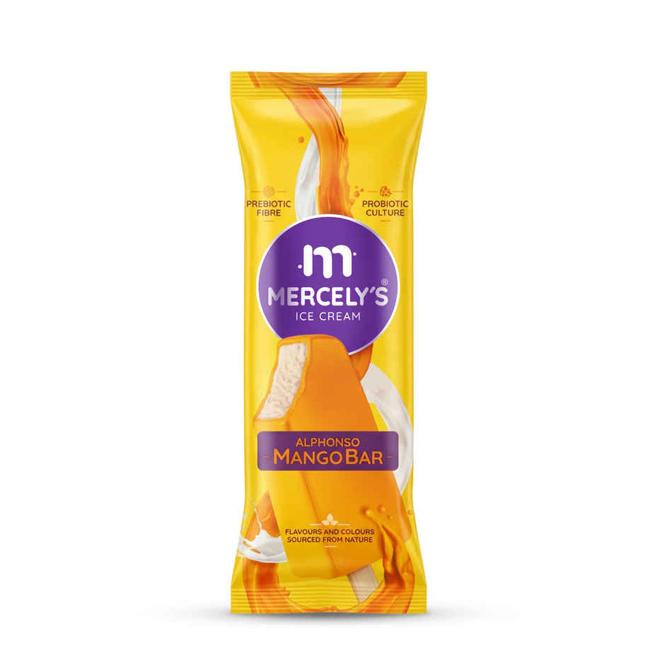 Mercely's Alphonso Mango Bar Ice Cream Stick