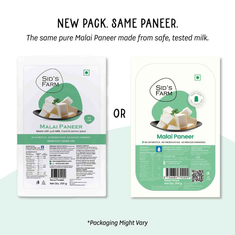 Sid's Farm Malai Paneer Combo