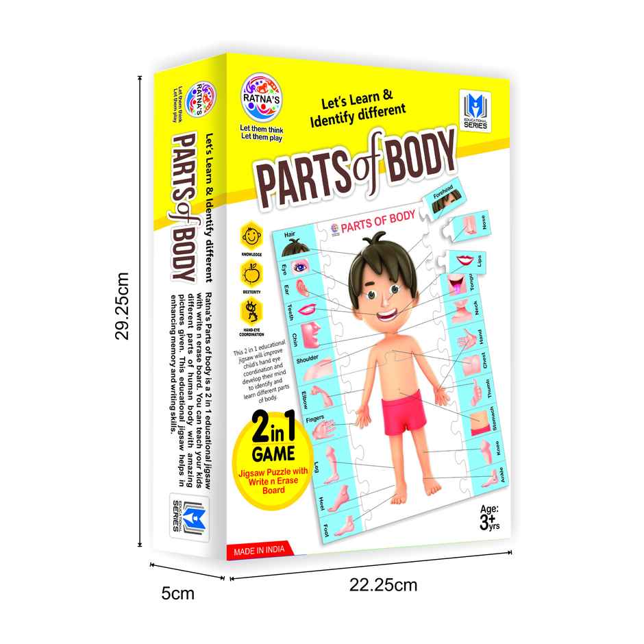 Ratna's Parts Of Body Jigsaw 2In1