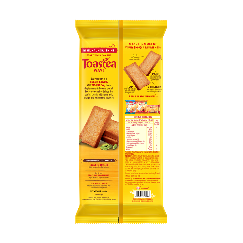 Britannia Toastea Bake Elaichi Rusk | Combo