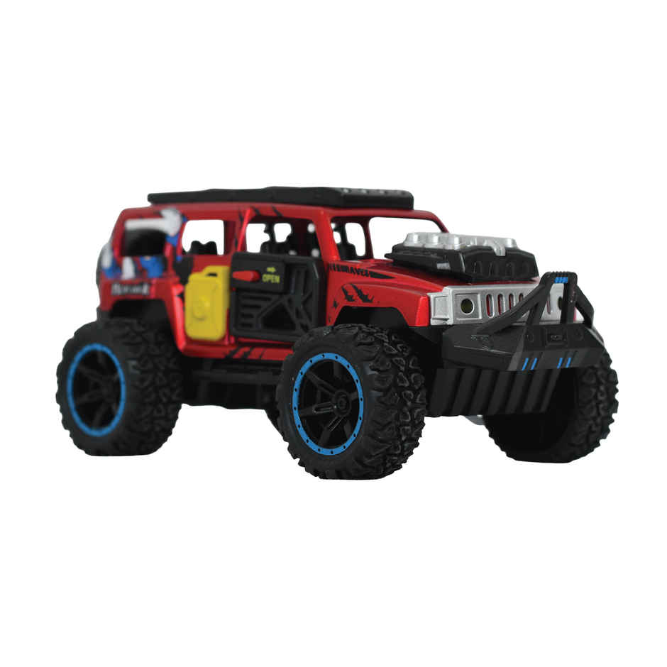 Tak Tak Toys 1:32 Die Cast Off Road Monster Car with Metal Body 4-Seater Openable Doors