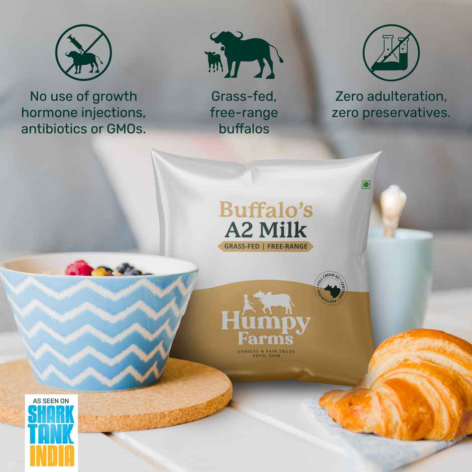 Humpy Farms A2 Buffalo Fresh Milk | Pouch