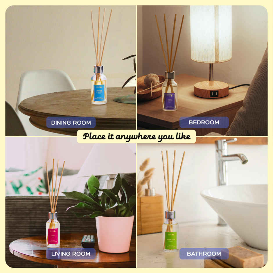 Phool Zingy Lemon Reed Diffuser Set