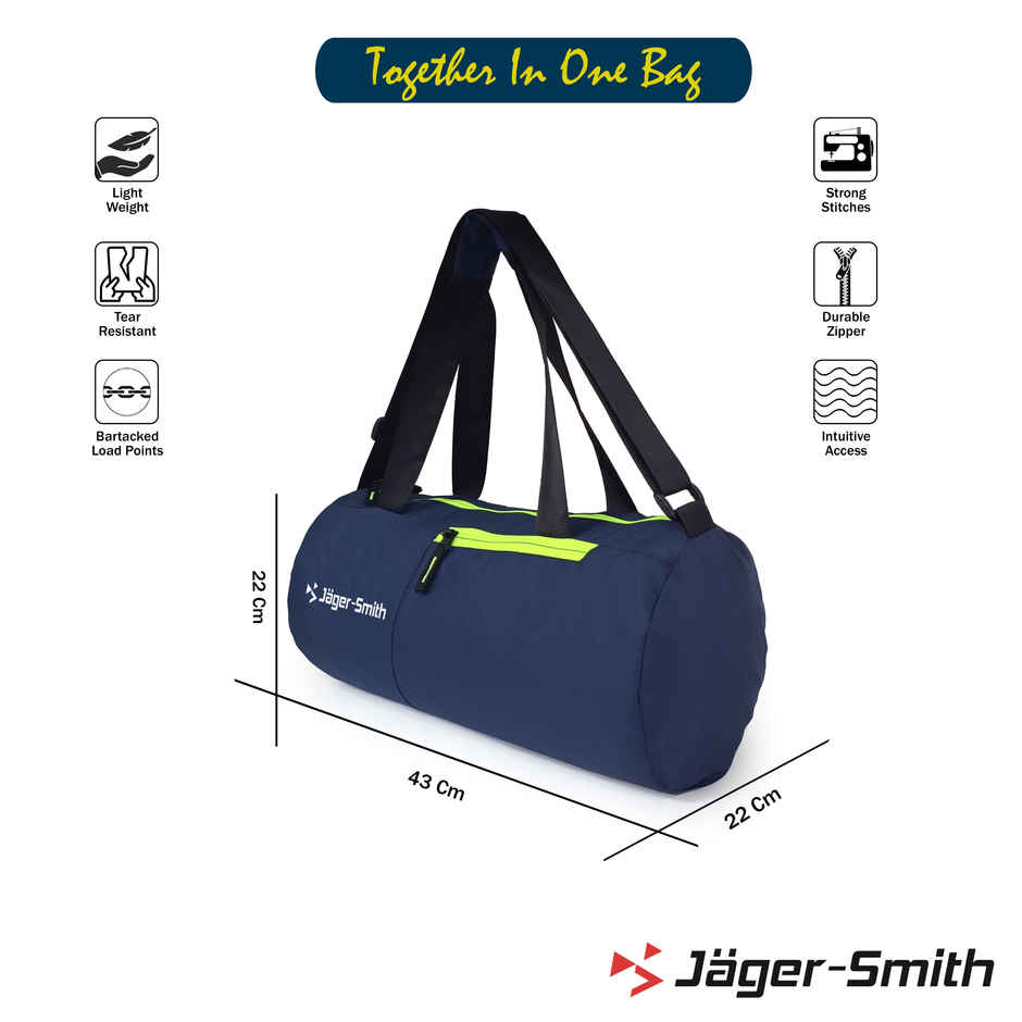 Jager-Smith JSGB200 | Blue, Green Multipurpose GYM Bag - 25L