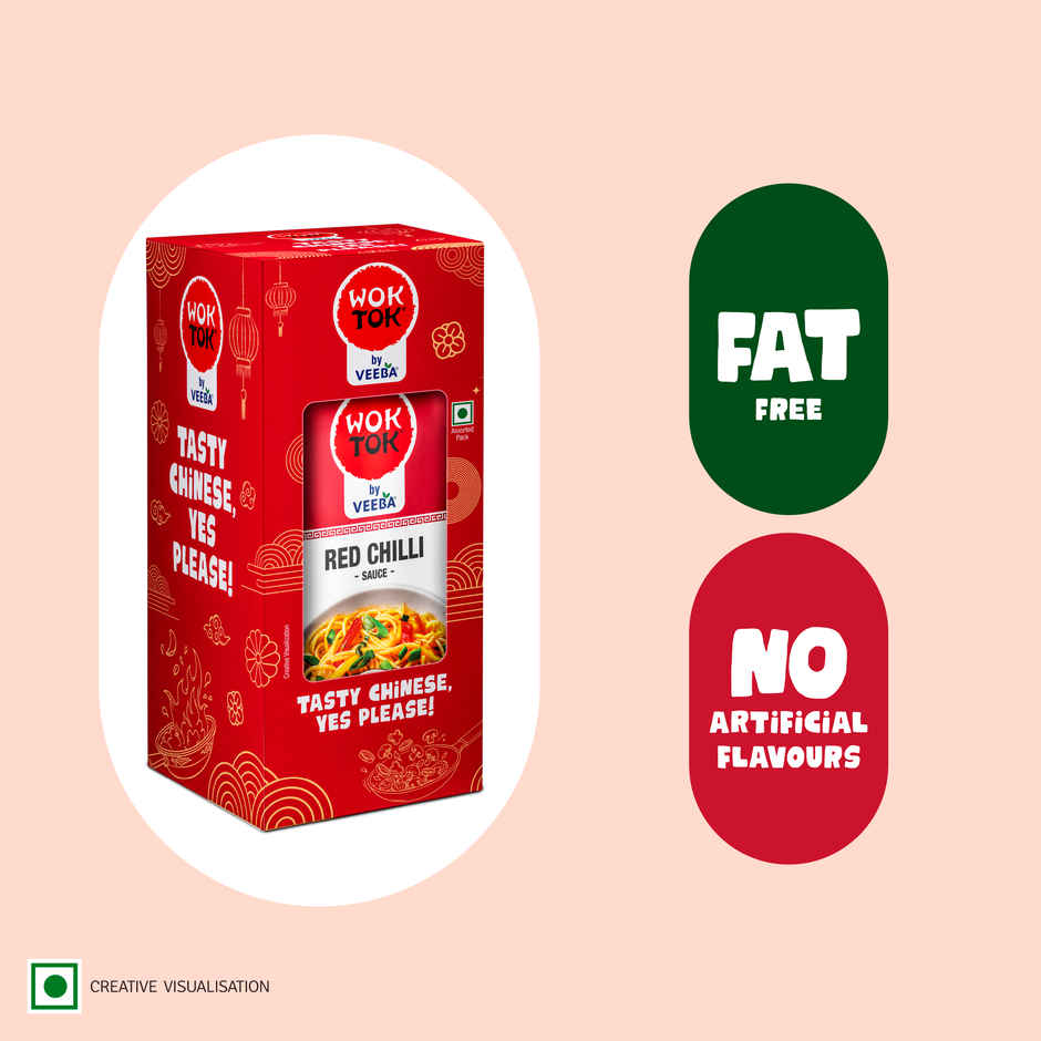 Wok Tok By Veeba Green Chilli Sauce + Red Chilli Sauce + Soya Sauce Pouch Combo