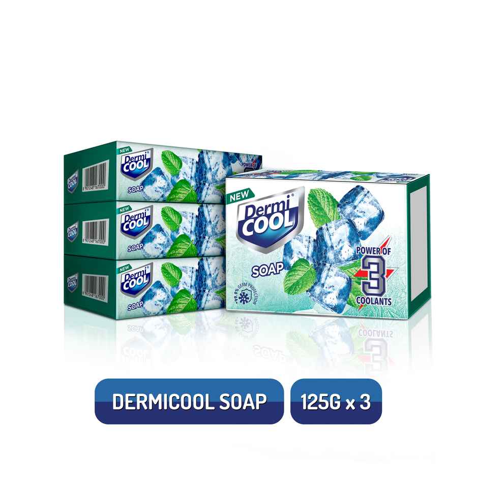 Dermicool Soap With The Power Of 3 Coolants - Camphor, Menthol, Thyme Oil
