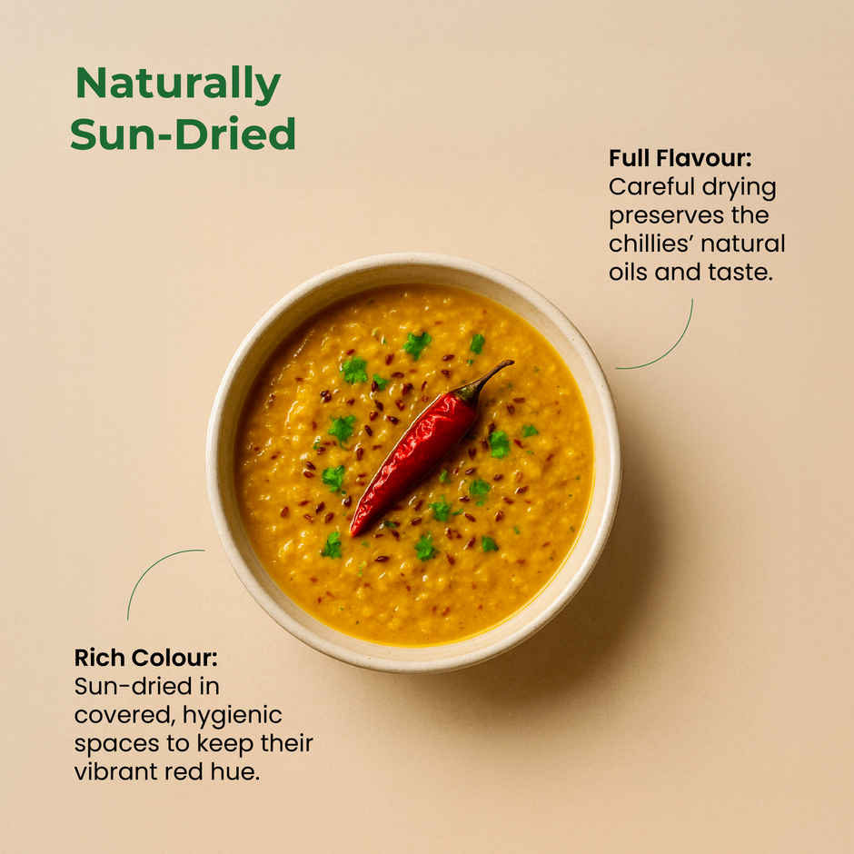Khetika Red Chilli Powder | Guntur Chilli | Stone Ground | Toxin Free | No Added Preservatives