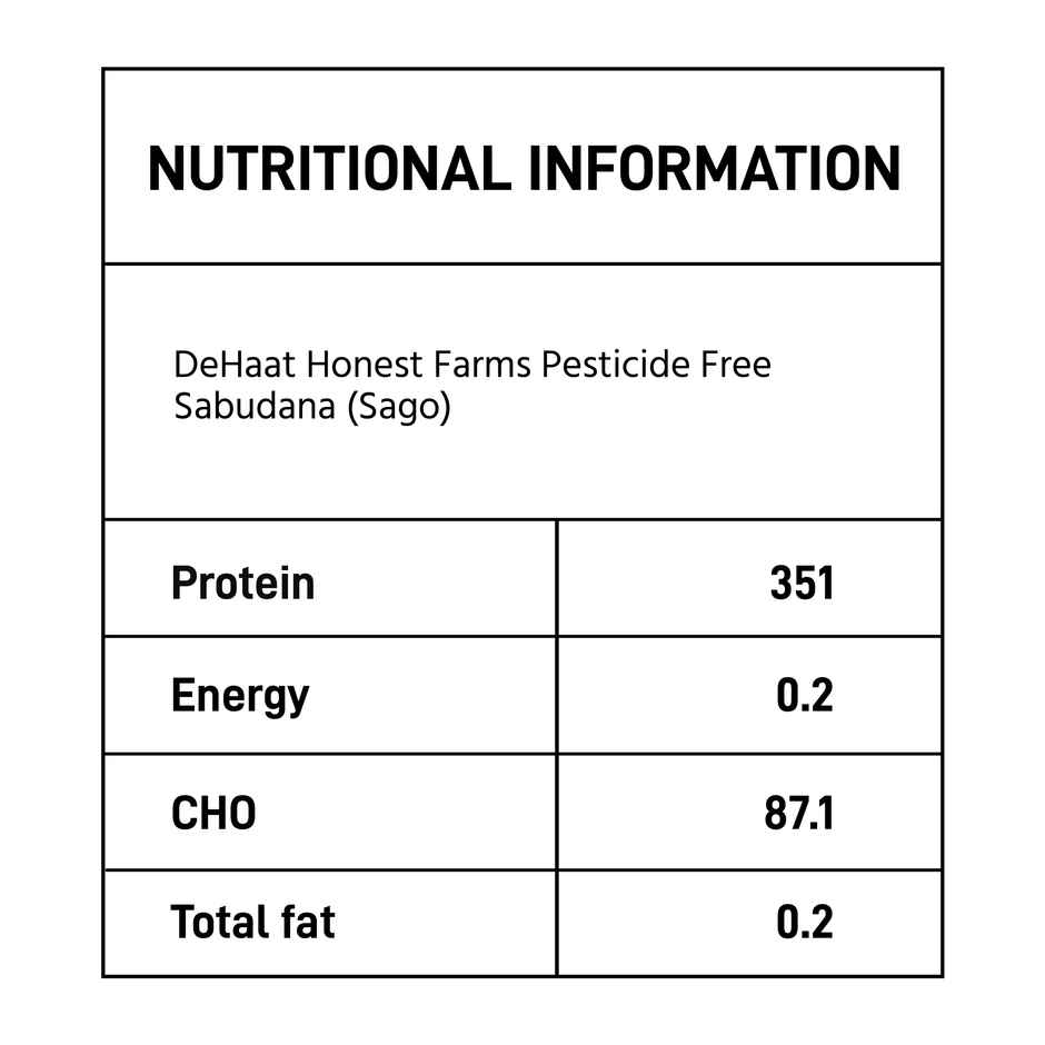 DeHaat HF Pesticide Free Sabudana | Sago
