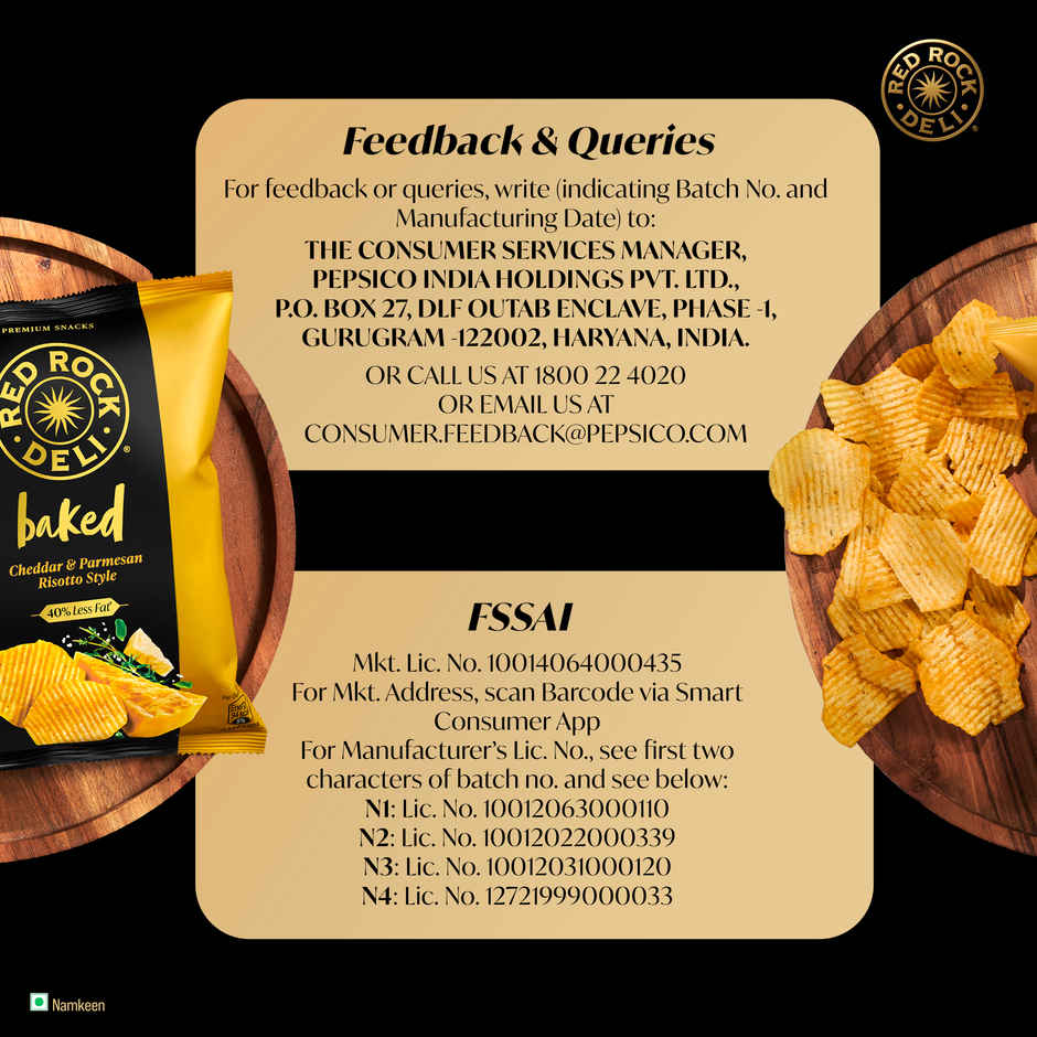 Red Rock Deli Baked Chips Risotto | 40% Less Fat Snacks