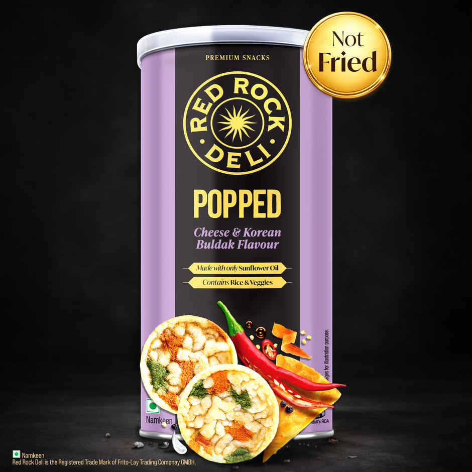 Red Rock Deli Popped Chips Buldak | No Palm Oil Snacks