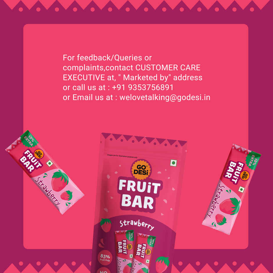 GO Desi Strawberry Fruit Bar