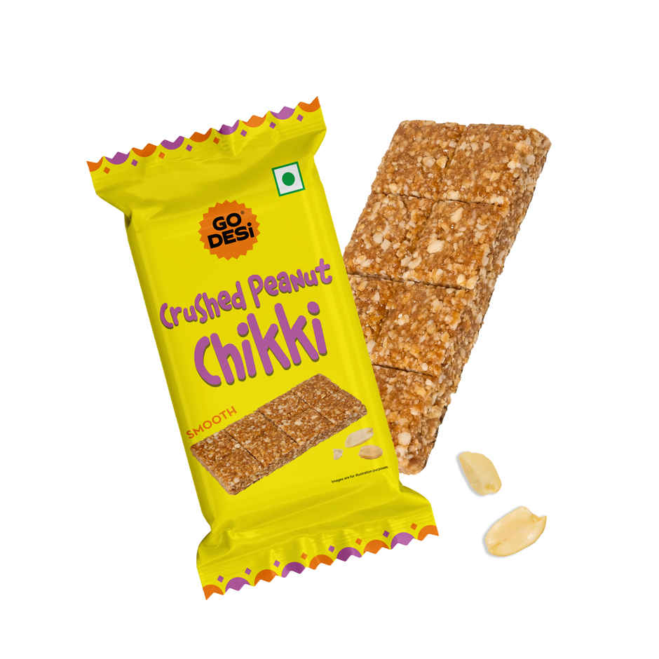 GO DESi Crushed Peanut Chikki Bar