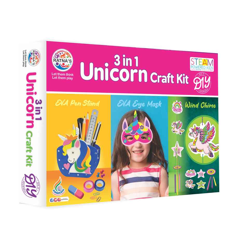 Ratna's 3 In 1 Unicorn Craft Kit