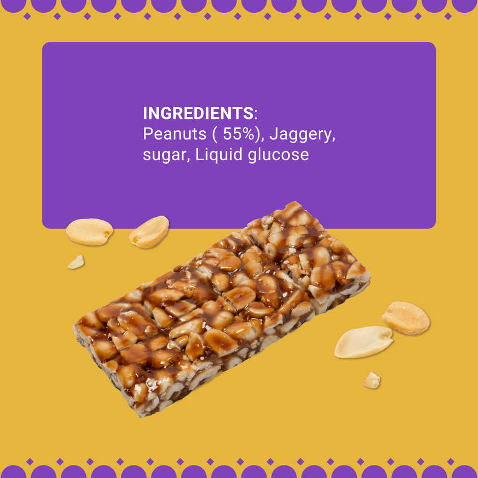 GO DESi Crunchy Peanut Chikki Bar