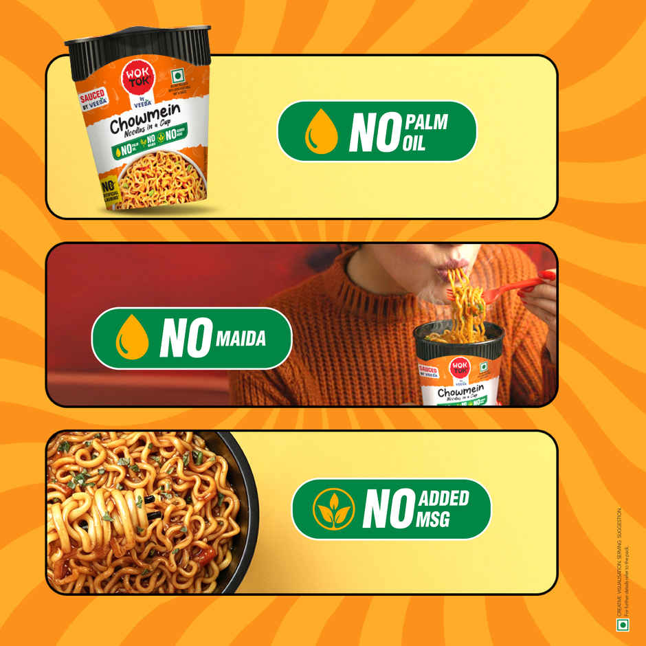 Wok Tok by Veeba Chowmein Noodles in a Cup