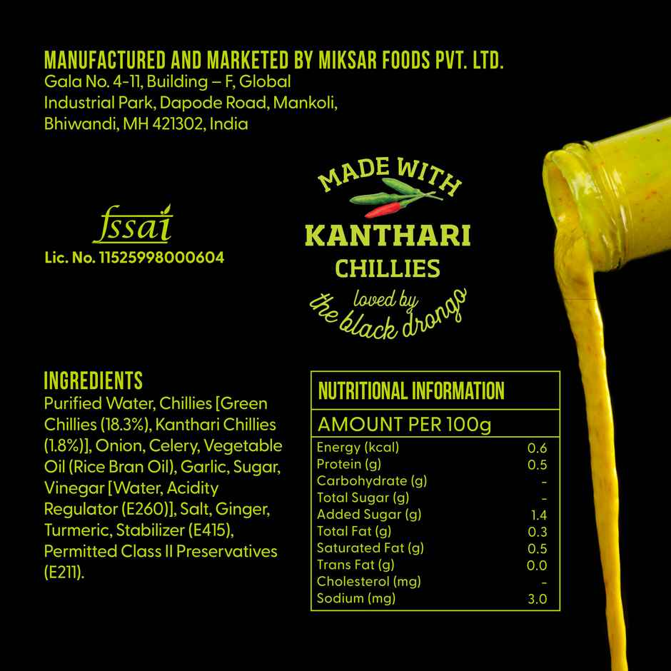 Naagin Kantha Bomb Hot Sauce | Fresh Green Spicy Sauce